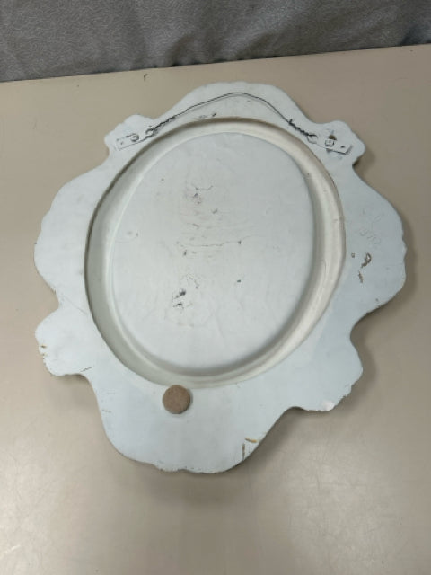 CREAM CERAMIC ORNATE MIRROR