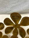 BRASS COLOR FLORAL BOWL
