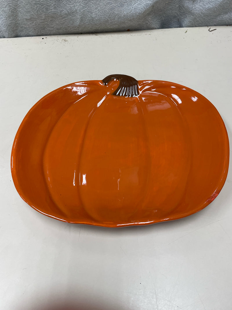 PUMPKIN CERAMIC PLATE