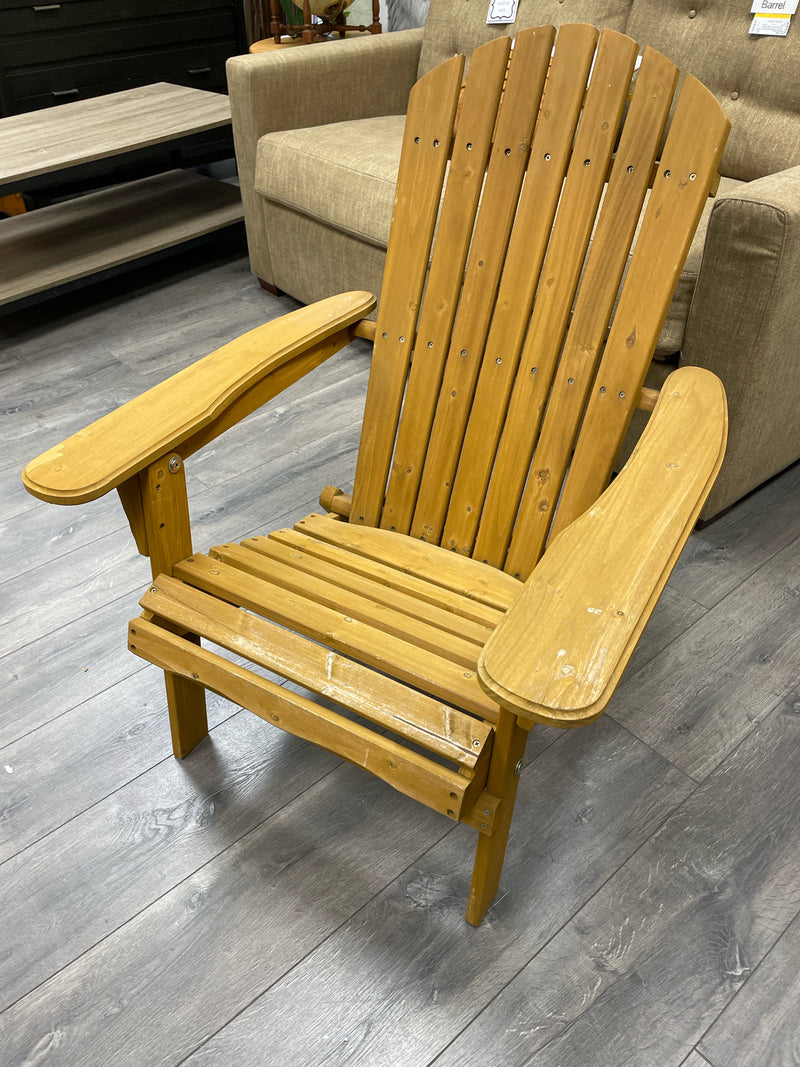 FOLDING ADIRONDACK WOOD PATIO CHAIR