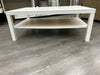 WHITE LAMINATE COFFEE TABLE