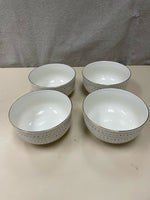 BLUE WHITE SPOTTED BOWL