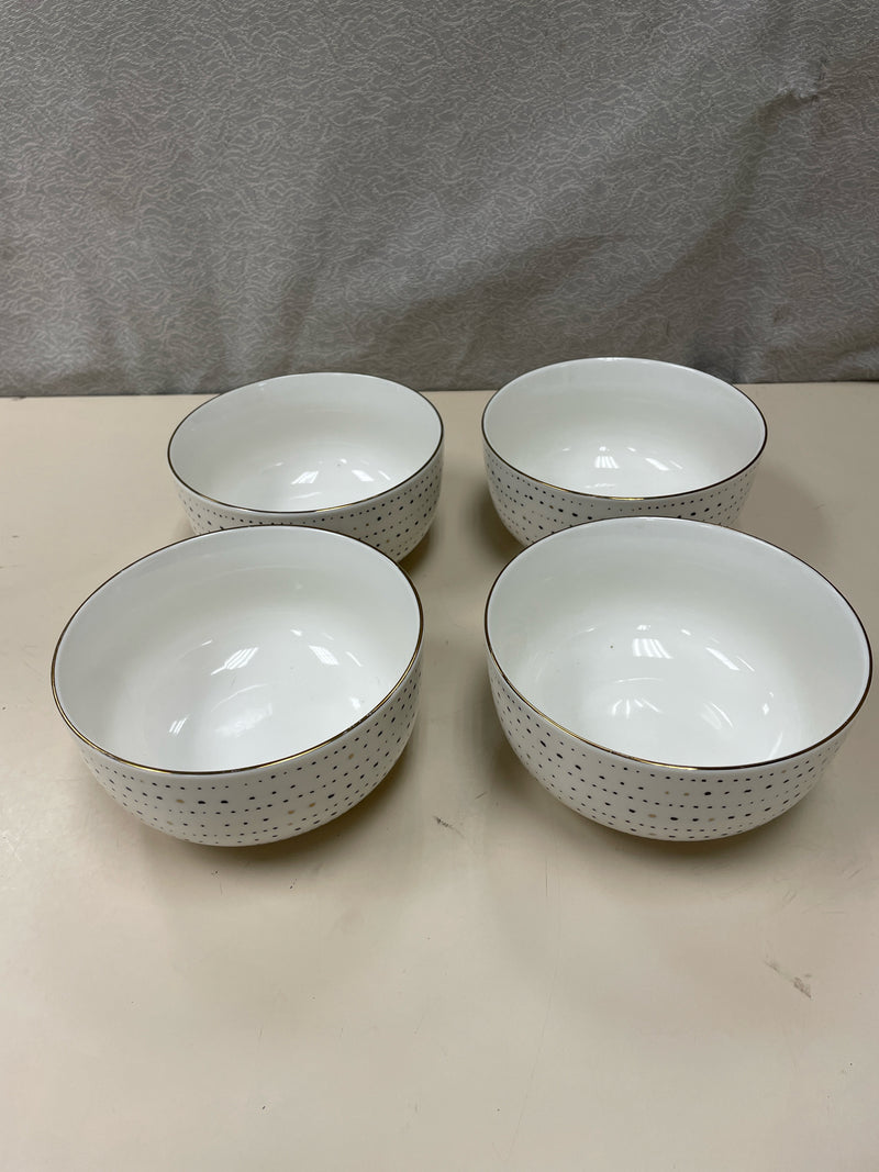 BLUE WHITE SPOTTED BOWL