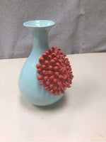 BLUE FLORAL VASE