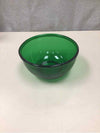 VINTAGE GREEN GLASS BOWL
