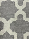 GREY WHITE DESIGN RUG