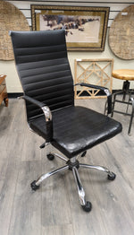 BLACK/SILVER OFFICE CHAIR