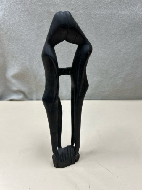WOOD CARVED AFRICAN STATUE