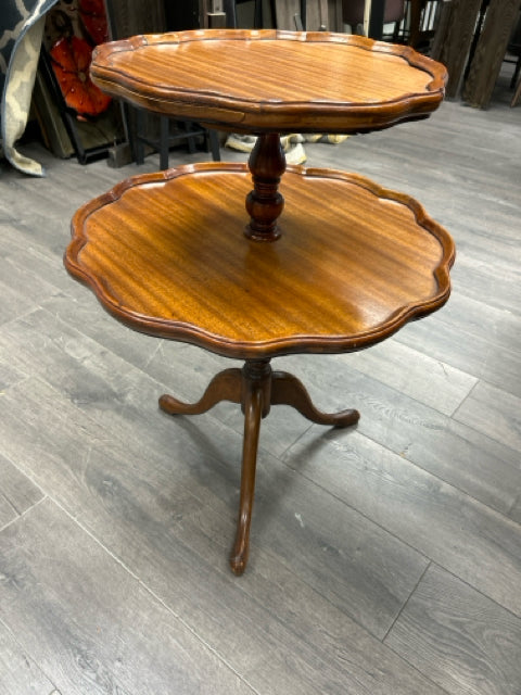 CHERRY 2-TIER END TABLE