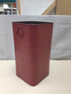 TALL RED METAL CONTAINER