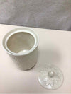 VINTAGE JAM JAR W/LEAF PATTERN