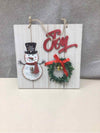 "JOY" SNOWMAN SIGN