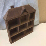 SMALL VINTAGE WOOD DISPLAY SHELF