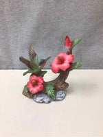 HUMMINGBIRD W/FLOWERS FIGURINE