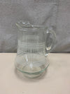 CLEAR ARCHITECTURAL PATTERN PITCHER