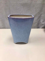 LIGHT BLUE SQUARE VASE