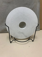 ROUND WHITE STONE W/STAND