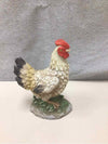 WHITE ROOSTER STATUE