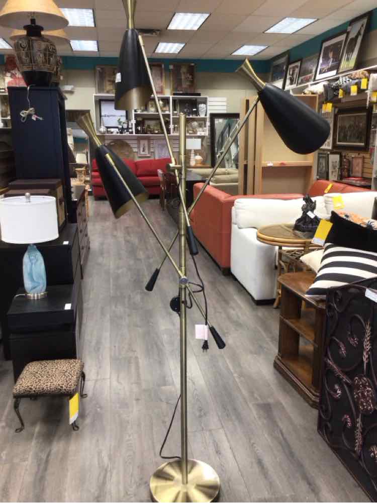 "GLAM METAL" 3 LIGHT FLOOR LAMP