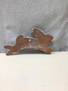 BROWN CERAMIC RABBIT HANGING