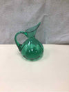 GREEN GLASS PITCHER