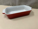 SMALL RED SERVING DISH