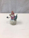 MINI ORNATE CARVED SNOWMAN