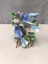 BLUE BIRDS W/FLORAL FIGURINE