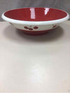 LARGE WHITE/RED CHERRY BOWL