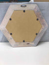 HEXAGONAL WOOD MIRROR