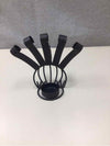METAL TURKEY CANDLE HOLDER