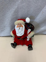 SANTA W PRESENT BAG FIGURINE