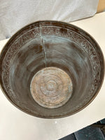 BROWN METAL PAIL