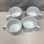 4 WHITE CUPS