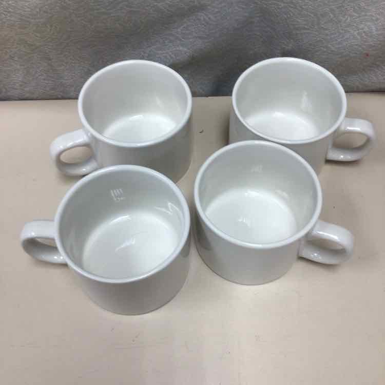 4 WHITE CUPS
