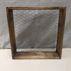 WOOD CHICKEN WIRE HANGING
