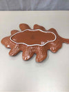 LARGE ORANGE LEAF PLATTER