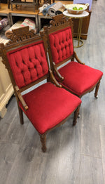 2 ANTIQUE DINING CHAIRS