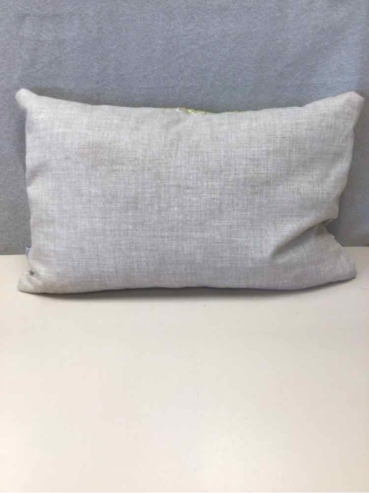 GREEN/BLUE/TAN ZIG ZAG PILLOW