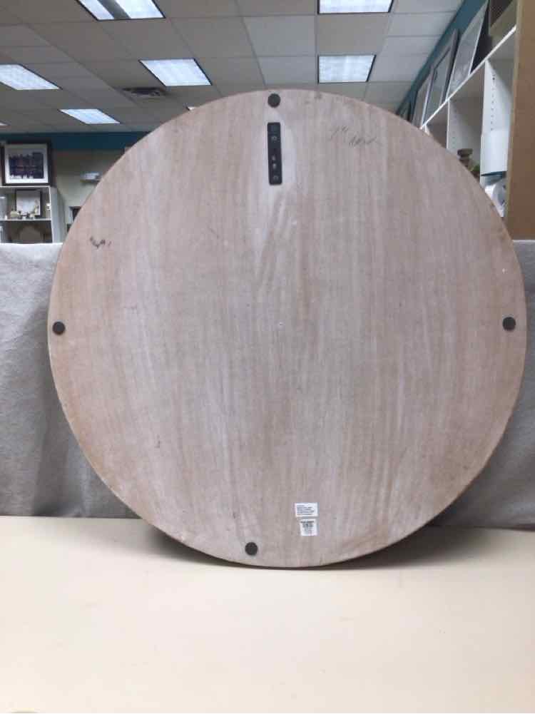TAN WOOD ROUND CUTOUT