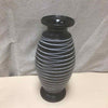 BLACK/WHITE STRIPED VASE