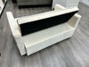 WHITE HIDE A WAY BED & LOVESEAT