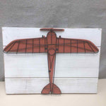 METAL/WOOD PLANE OUTLINE ART