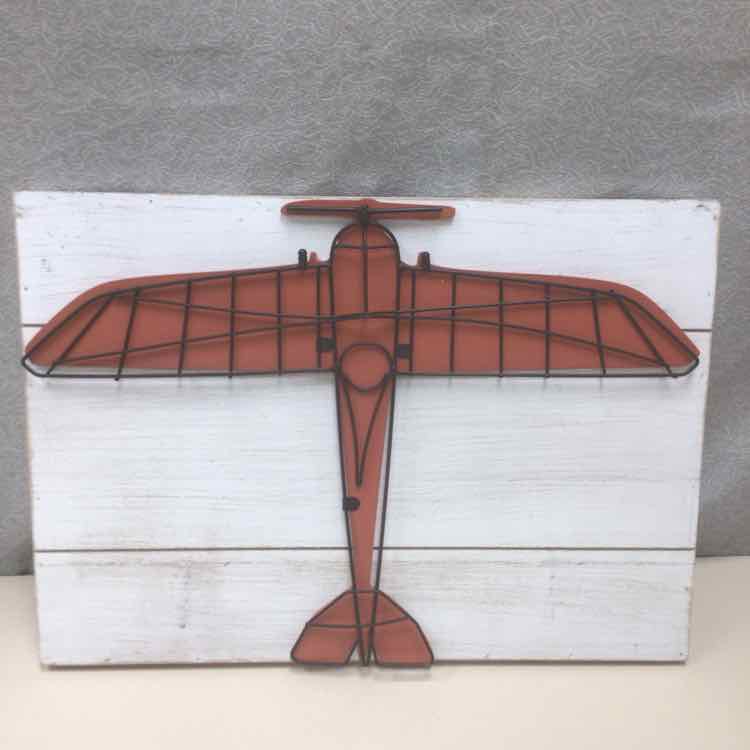 METAL/WOOD PLANE OUTLINE ART