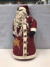 STUFFED SANTA W/BELL BUTTONS