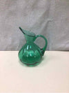 GREEN GLASS PITCHER