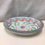 FLORAL W/LEAF CERAMIC BOWL
