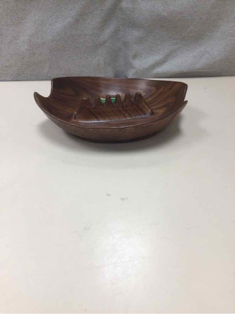 LEAF SHAPED JACARANDA WOOD PLATTER