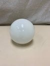 WHITE GLASS DECOR BALL