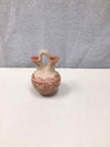 MINI LIGHT BROWN PAINTED POT